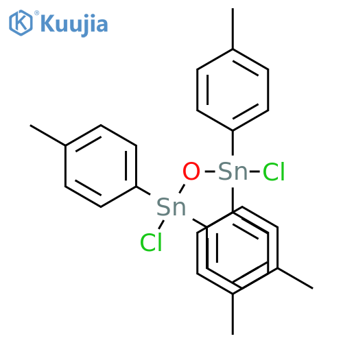 1,3-Dichloro-1,1,3,3-tetrakis(4-methylphenyl)distannoxane structure