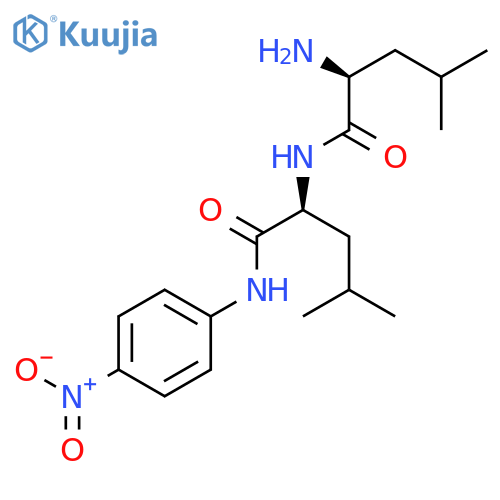 L-Leucyl-N-(4-nitrophenyl)-L-leucinamide structure