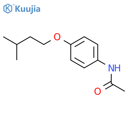 Acetamide, N-[4-(3-methylbutoxy)phenyl]- structure