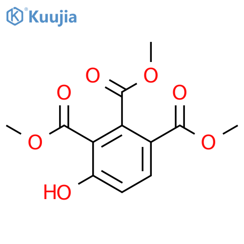 1,2,3-Benzenetricarboxylic acid, 4-hydroxy-, trimethyl ester structure