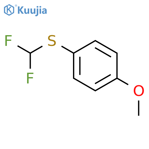 1-(difluoromethyl)sulfanyl-4-methoxybenzene structure