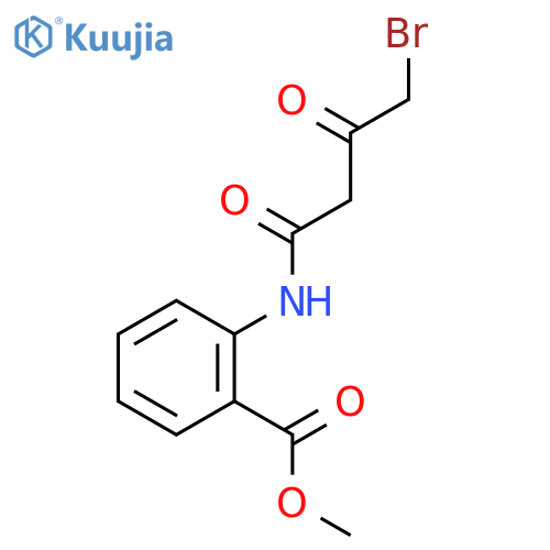 Benzoic acid, 2-[(4-bromo-1,3-dioxobutyl)amino]-, methyl ester structure