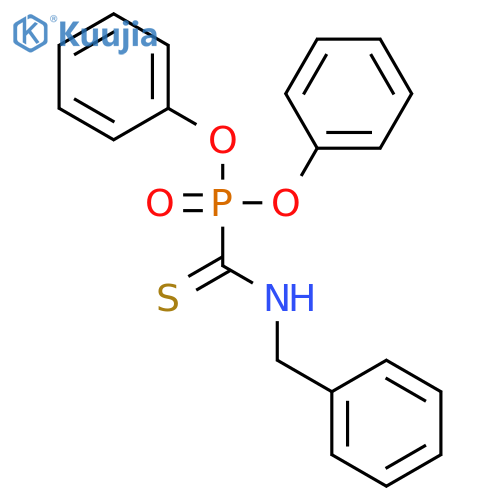 PHOSPHONIC ACID, [[(PHENYLMETHYL)AMINO]THIOXOMETHYL]-, DIPHENYL ESTER structure