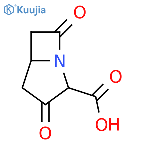 1-Azabicyclo[3.2.0]heptane-2-carboxylicacid,3,7-dioxo-(9CI) structure
