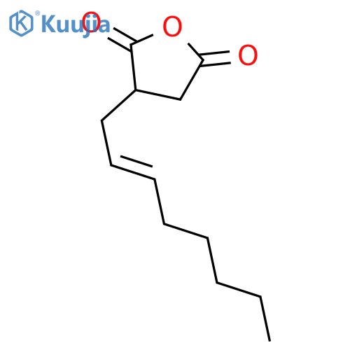 3-[(E)-2-Octenyl]-3,4-dihydro-2,5-furandione structure