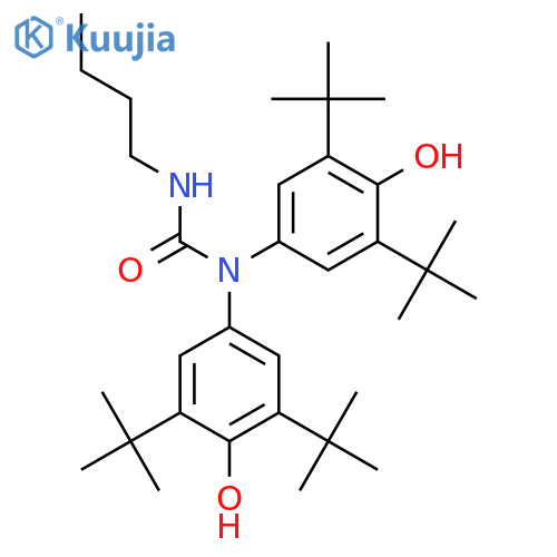 UREA, N,N-BIS[3,5-BIS(1,1-DIMETHYLETHYL)-4-HYDROXYPHENYL]-N'-BUTYL- structure