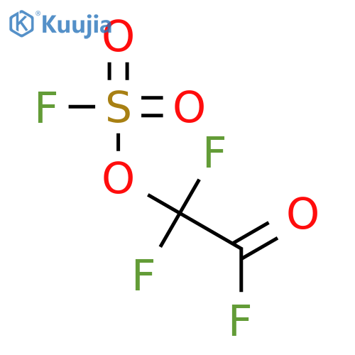 Fluorosulfuric acid, 1,1,2-trifluoro-2-oxoethyl ester structure