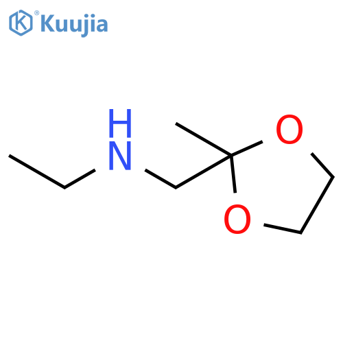 1,3-Dioxolane-2-methanamine, N-ethyl-2-methyl- structure