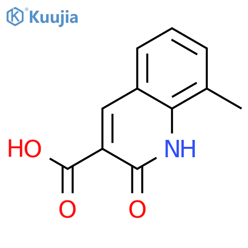 8-METHYL-2-OXO-1,2-DIHYDRO-QUINOLINE-3-CARBOXYLIC ACID structure