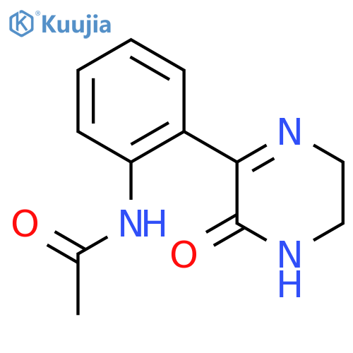 Acetamide, N-[2-(3,4,5,6-tetrahydro-3-oxopyrazinyl)phenyl]- structure