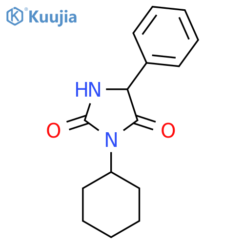 3-Cyclohexyl-5-phenylimidazolidine-2,4-dione structure