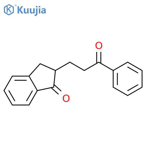 1H-INDEN-1-ONE, 2,3-DIHYDRO-2-(3-OXO-3-PHENYLPROPYL)- structure