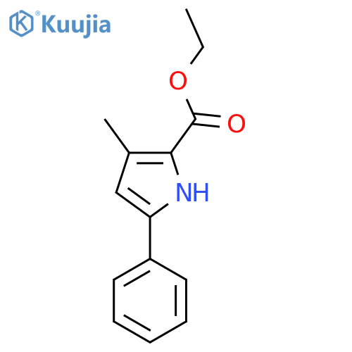 Ethyl 3-methyl-5-phenyl-1H-pyrrole-2-carboxylate structure