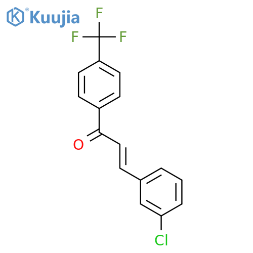 2-Propen-1-one, 3-(3-chlorophenyl)-1-[4-(trifluoromethyl)phenyl]- structure