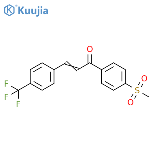 2-Propen-1-one,1-[4-(methylsulfonyl)phenyl]-3-[4-(trifluoromethyl)phenyl]- structure