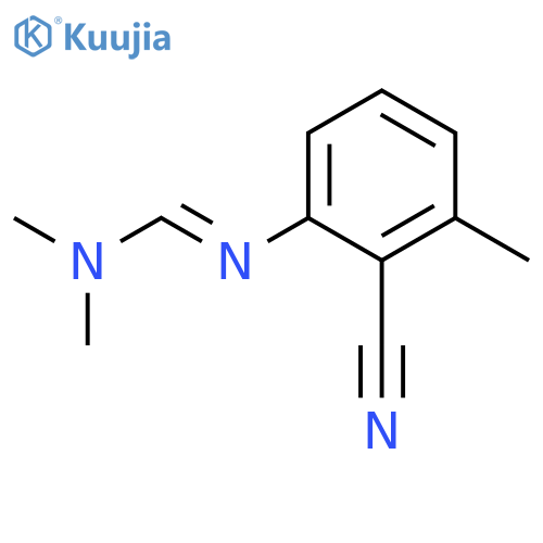 METHANIMIDAMIDE, N'-(2-CYANO-3-METHYLPHENYL)-N,N-DIMETHYL- structure