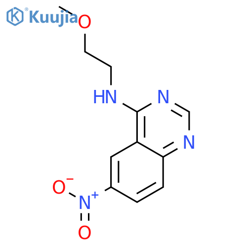 4-Quinazolinamine, N-(2-methoxyethyl)-6-nitro- structure