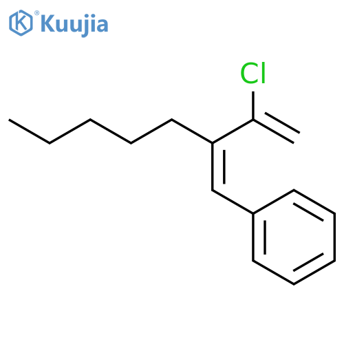 Benzene, [(1Z)-2-(1-chloroethenyl)-1-heptenyl]- structure