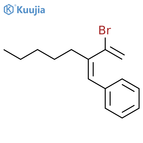 Benzene, [(1E)-2-(1-bromoethenyl)-1-heptenyl]- structure