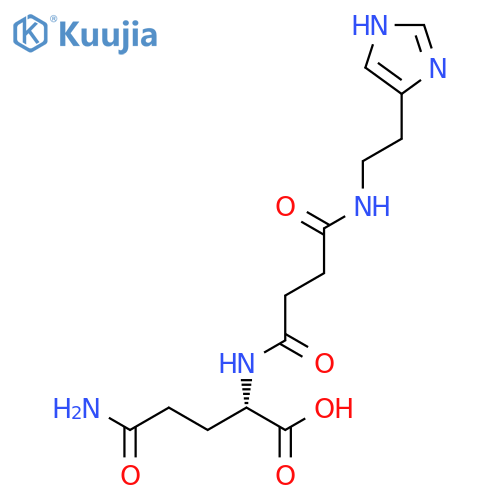 L-GLUTAMINE, N2-[4-[[2-(1H-IMIDAZOL-4-YL)ETHYL]AMINO]-1,4-DIOXOBUTYL]- structure