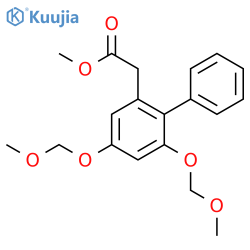 [1,1'-Biphenyl]-2-acetic acid, 4,6-bis(methoxymethoxy)-, methyl ester structure