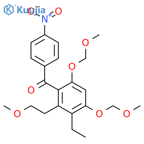 Methanone,[3-ethyl-2-(2-methoxyethyl)-4,6-bis(methoxymethoxy)phenyl](4-nitrophenyl)- structure