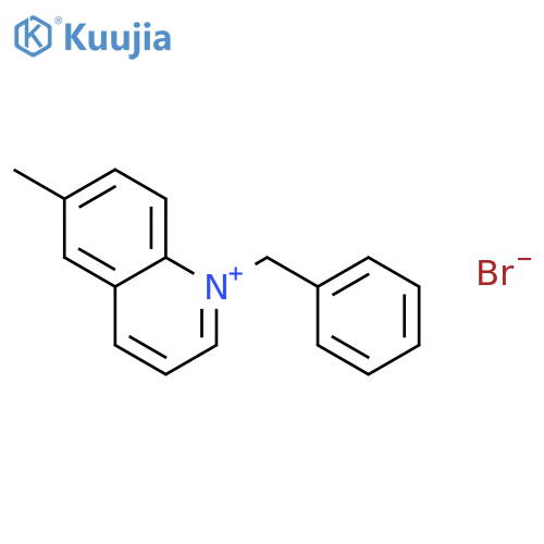 Quinolinium, 6-methyl-1-(phenylmethyl)-, bromide structure