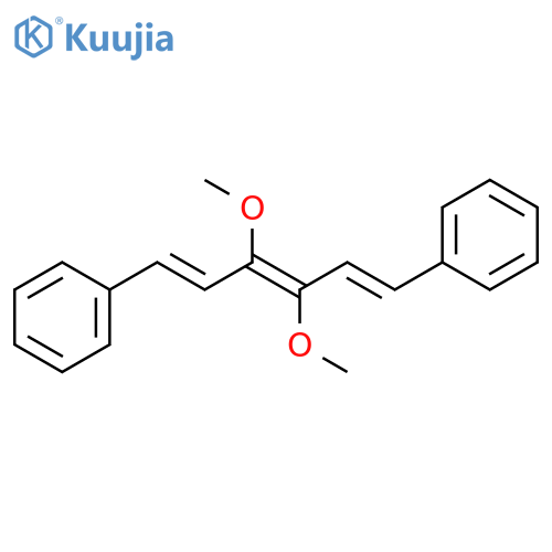 Benzene, 2,2'-[(1E,3E,5E)-3,4-dimethoxy-1,3,5-hexatriene-1,6-diyl]bis- structure