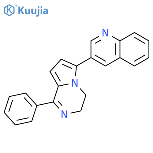 QUINOLINE, 3-(3,4-DIHYDRO-1-PHENYLPYRROLO[1,2-A]PYRAZIN-6-YL)- structure