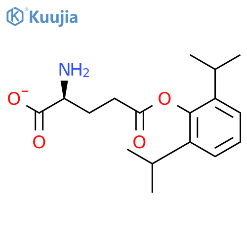 L-GLUTAMIC ACID, 5-[2,6-BIS(1-METHYLETHYL)PHENYL] ESTER structure