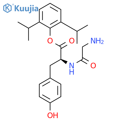 L-TYROSINE, GLYCYL-, 2,6-BIS(1-METHYLETHYL)PHENYL ESTER structure
