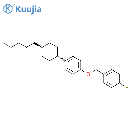 BENZENE, 1-FLUORO-4-[[4-(TRANS-4-PENTYLCYCLOHEXYL)PHENOXY]METHYL]- structure