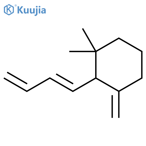 Cyclohexane, 2-(1E)-1,3-butadien-1-yl-1,1-dimethyl-3-methylene- structure
