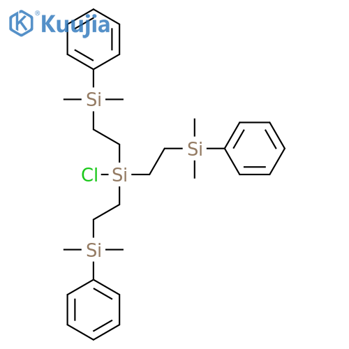 Silane, chlorotris[2-(dimethylphenylsilyl)ethyl]- structure
