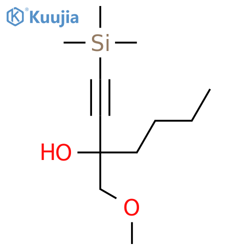 1-HEPTYN-3-OL, 3-(METHOXYMETHYL)-1-(TRIMETHYLSILYL)- structure