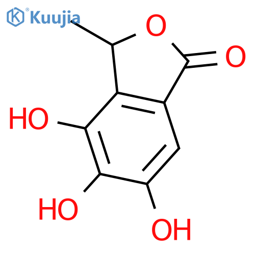 1(3H)-ISOBENZOFURANONE, 4,5,6-TRIHYDROXY-3-METHYL- structure