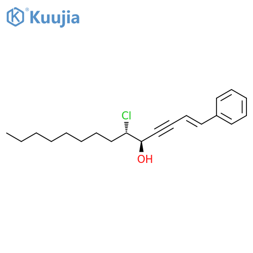 1-Tetradecen-3-yn-5-ol, 6-chloro-1-phenyl-, (1E,5R,6S)-rel- structure