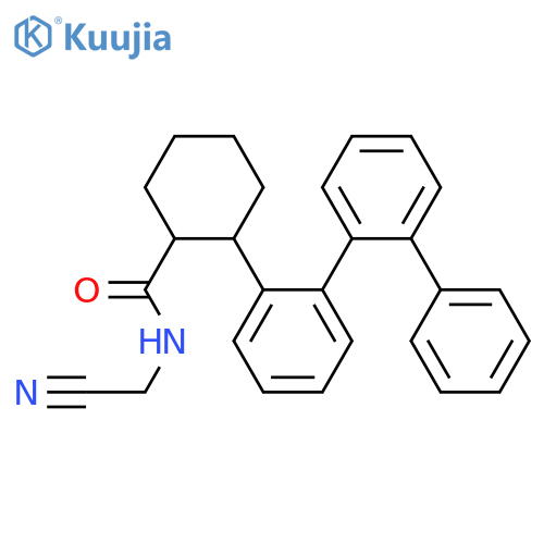 CYCLOHEXANECARBOXAMIDE, N-(CYANOMETHYL)-2-[1,1':2',1''-TERPHENYL]-2-YL- structure