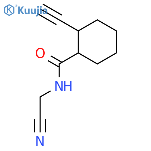 CYCLOHEXANECARBOXAMIDE, N-(CYANOMETHYL)-2-ETHYNYL- structure