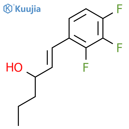 1-Hexen-3-ol, 1-(2,3,4-trifluorophenyl)- structure