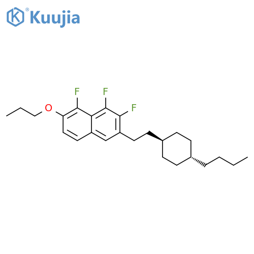 Naphthalene, 3-[2-(trans-4-butylcyclohexyl)ethyl]-1,2,8-trifluoro-7-propoxy- structure