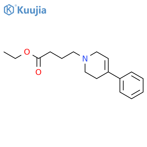 1(2H)-Pyridinebutanoic acid, 3,6-dihydro-4-phenyl-, ethyl ester structure