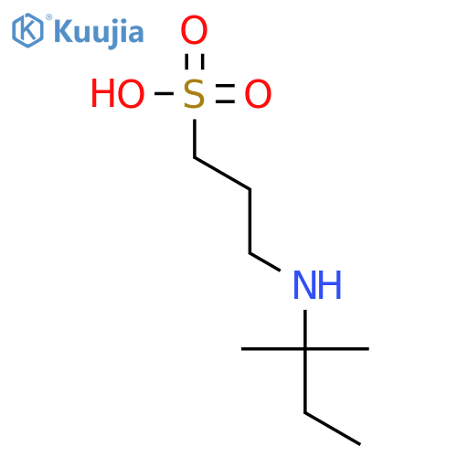 1-Propanesulfonic acid, 3-[(1,1-dimethylpropyl)amino]- structure