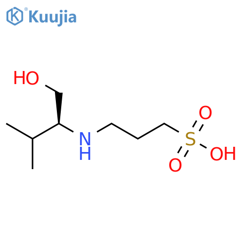 1-Propanesulfonic acid, 3-[[(1S)-1-(hydroxymethyl)-2-methylpropyl]amino]- structure