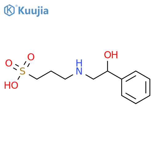 1-Propanesulfonic acid, 3-[(2-hydroxy-2-phenylethyl)amino]- structure