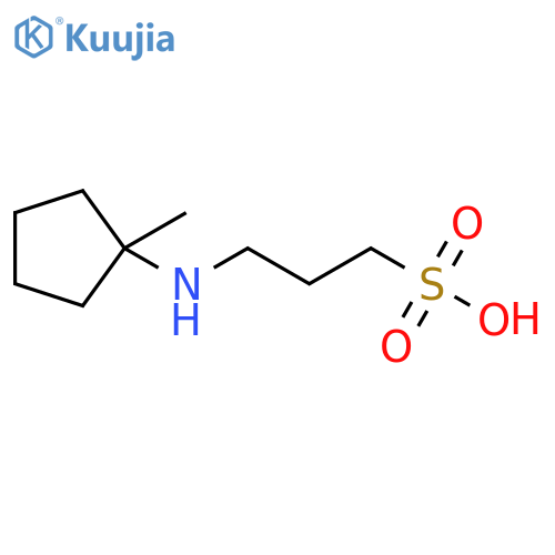 1-Propanesulfonic acid,3-[(1-methylcyclopentyl)amino]- structure