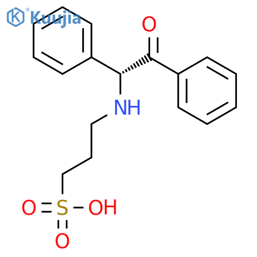 1-PROPANESULFONIC ACID, 3-[[(1R)-2-OXO-1,2-DIPHENYLETHYL]AMINO]- structure