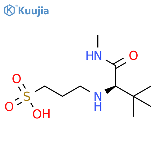 1-Propanesulfonic acid,3-[[(1R)-2,2-dimethyl-1-[(methylamino)carbonyl]propyl]amino]- structure