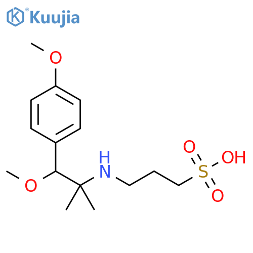 1-Propanesulfonic acid, 3-[[2-methoxy-2-(4-methoxyphenyl)-1,1-dimethylethyl]amino]- structure