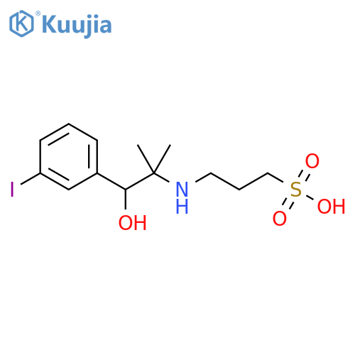1-Propanesulfonic acid, 3-[[2-hydroxy-2-(3-iodophenyl)-1,1-dimethylethyl]amino]- structure